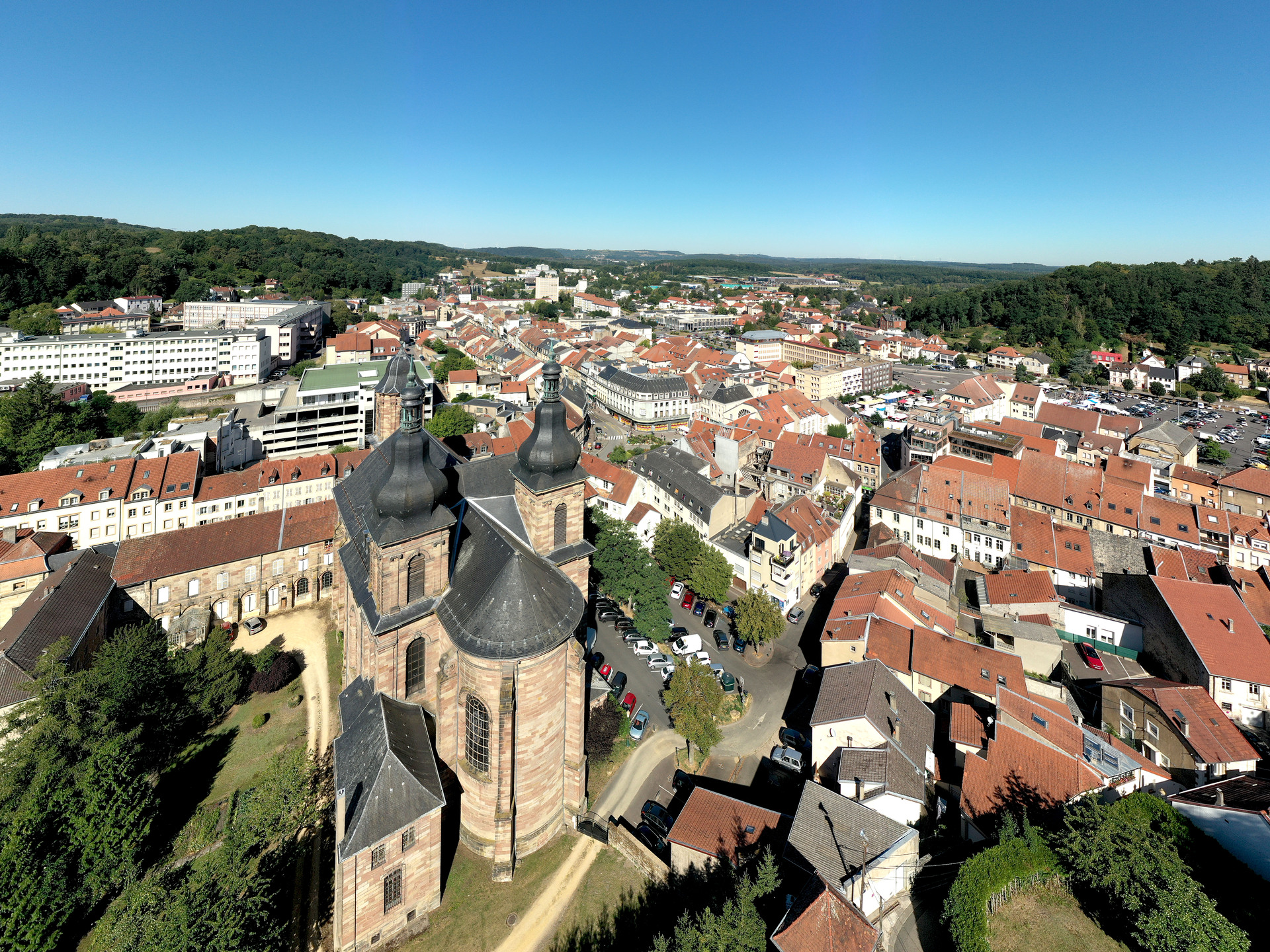 Vue panoramique de Saint-Avold en Moselle-Est